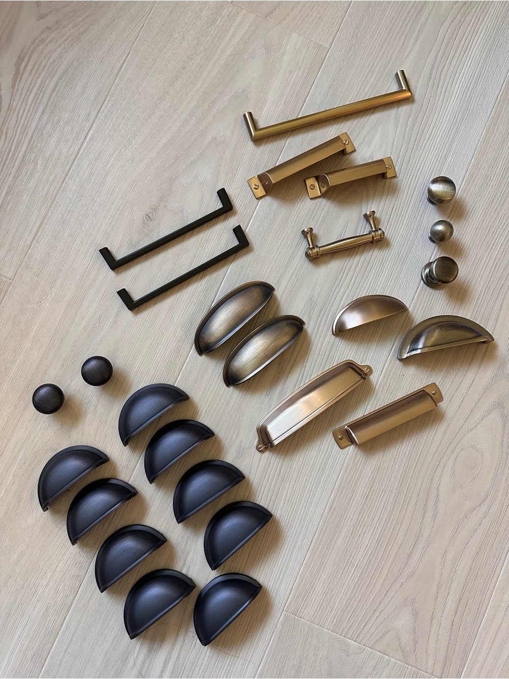 Mixed Metal Cabinet Pulls and Knobs